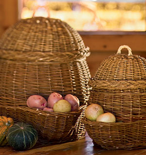 Potato and Onion Storage Baskets